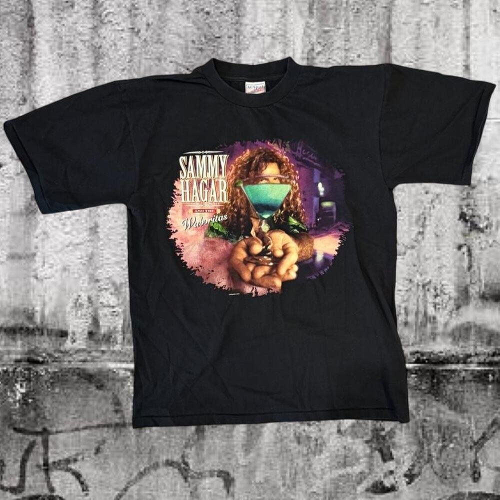Vintage Sammy Hagar and the Waboritas Red Voodoo Tour Band T-Shirt Large
